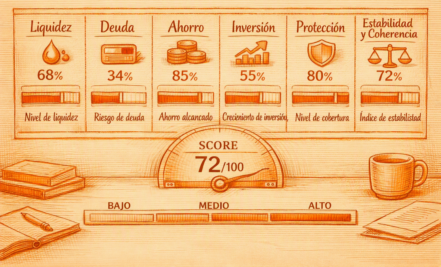 Score de salud financiera: cómo medir tu estabilidad